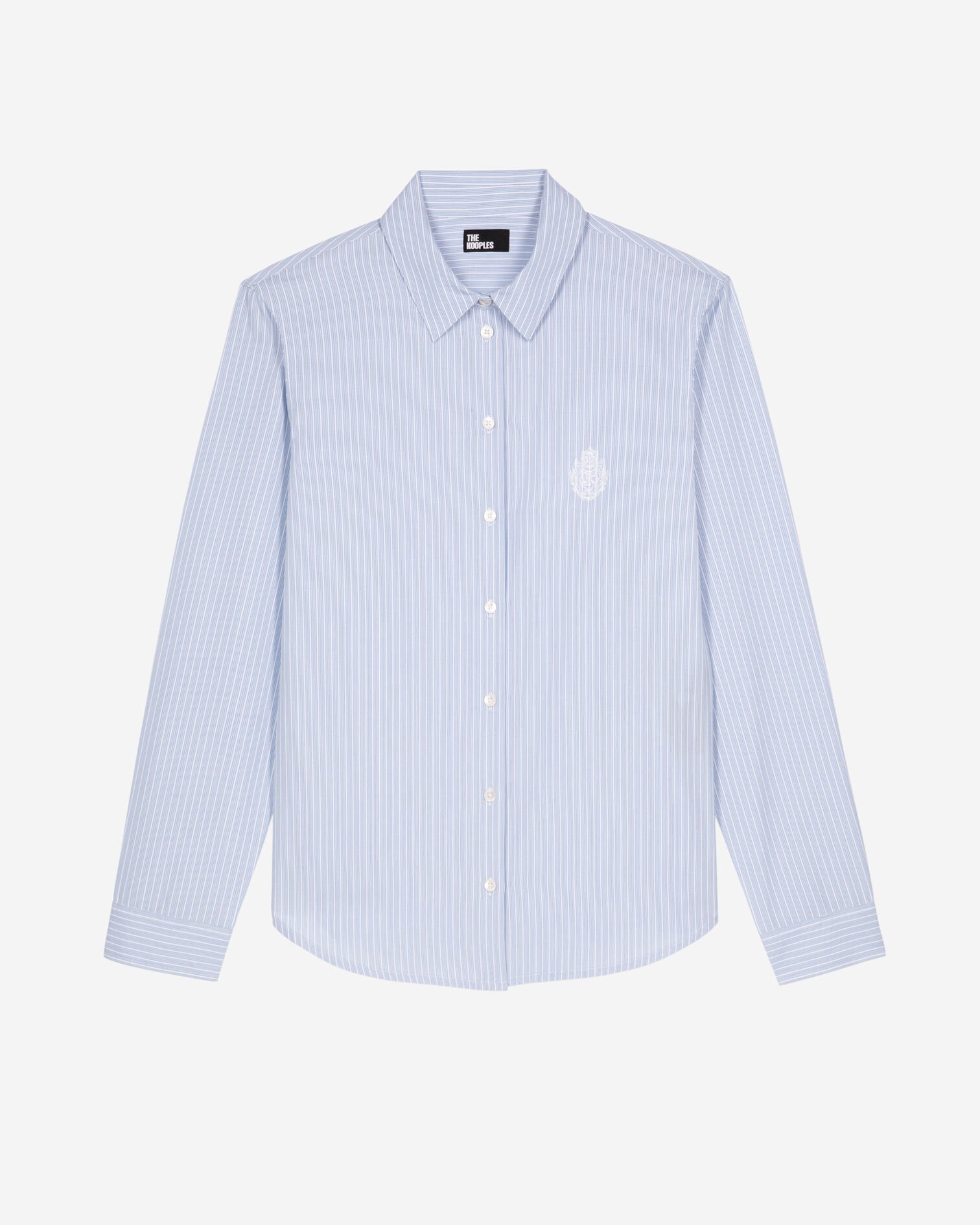 Chemise à rayures en popeline bleue, BLUE / WHITE, hi-res image number null