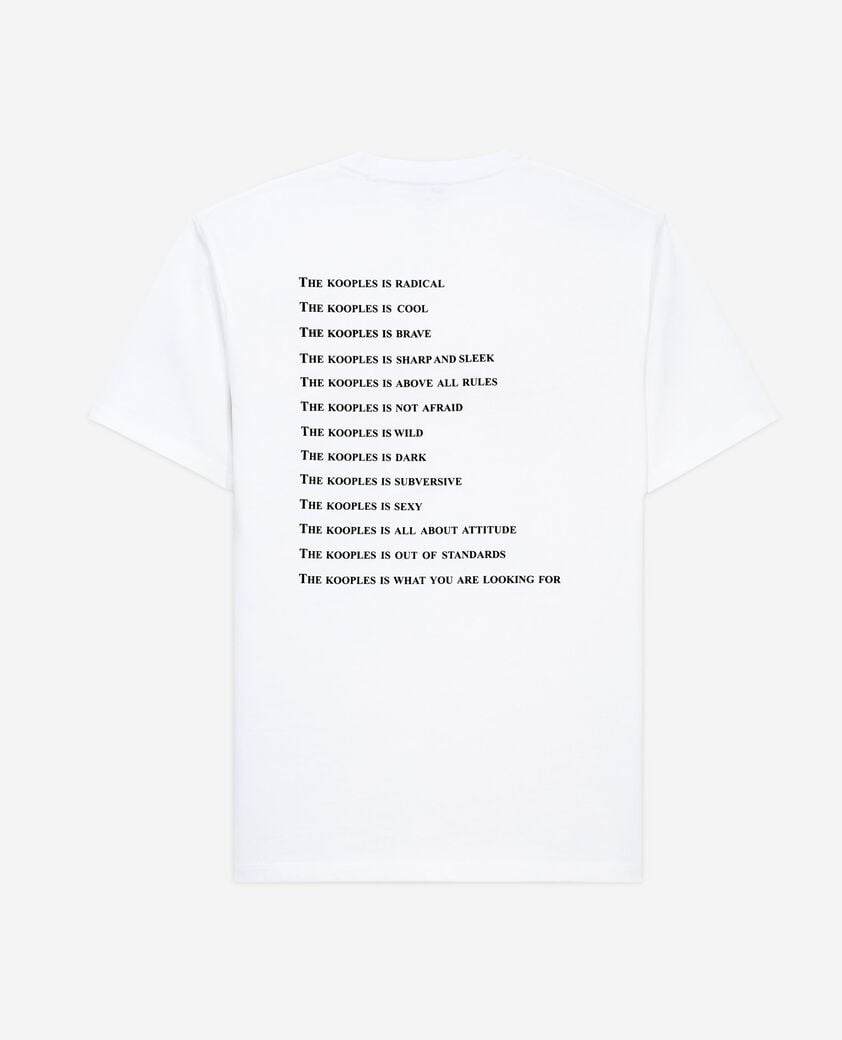 The Kooples MEN WHITE what is neon white t-shirt