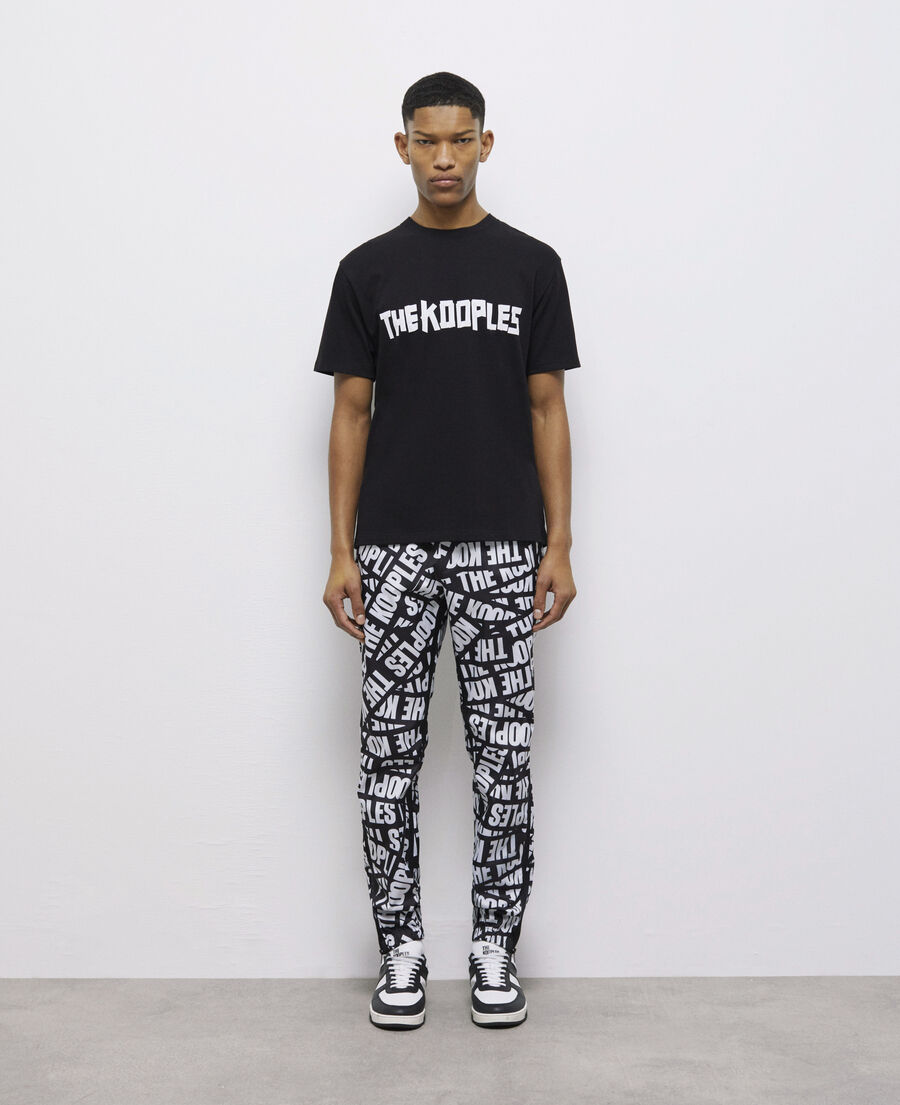 men's the kooples black logo t-shirt