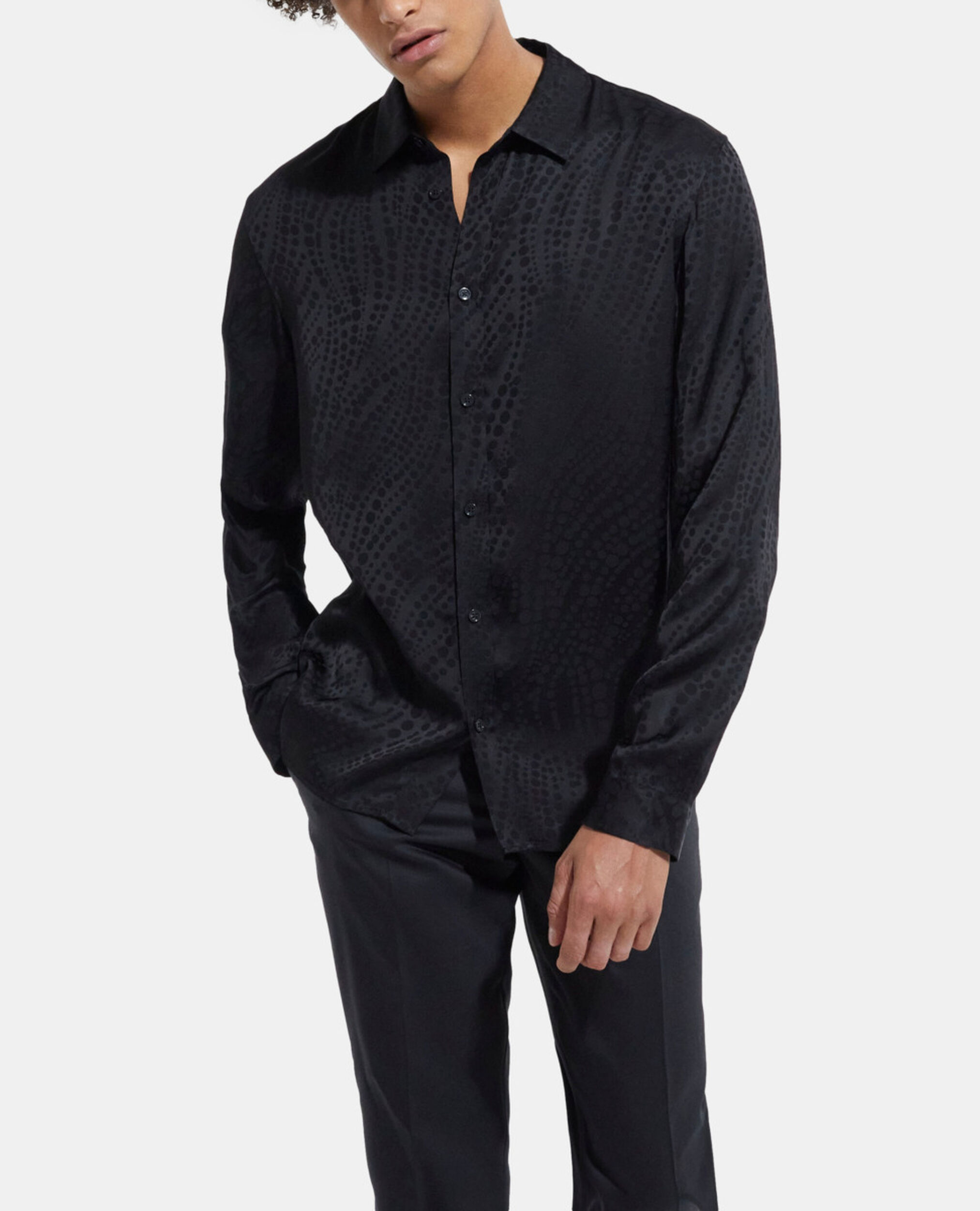 Black shirt, BLACK, hi-res image number null