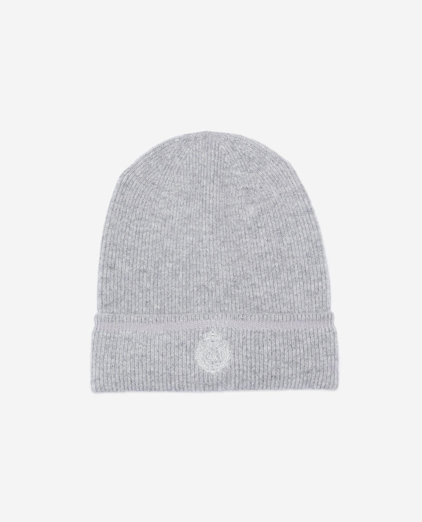 The Kooples MIXED MIDDLE GREY MEL grey cashmere beanie