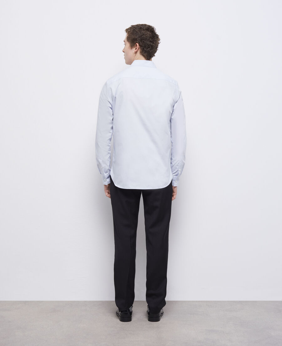 formal blue shirt