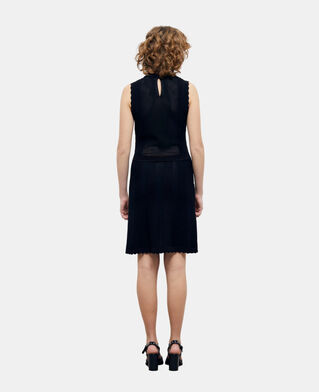 The Kooples DAMEN BLACK schwarzes kurzes strickkleid