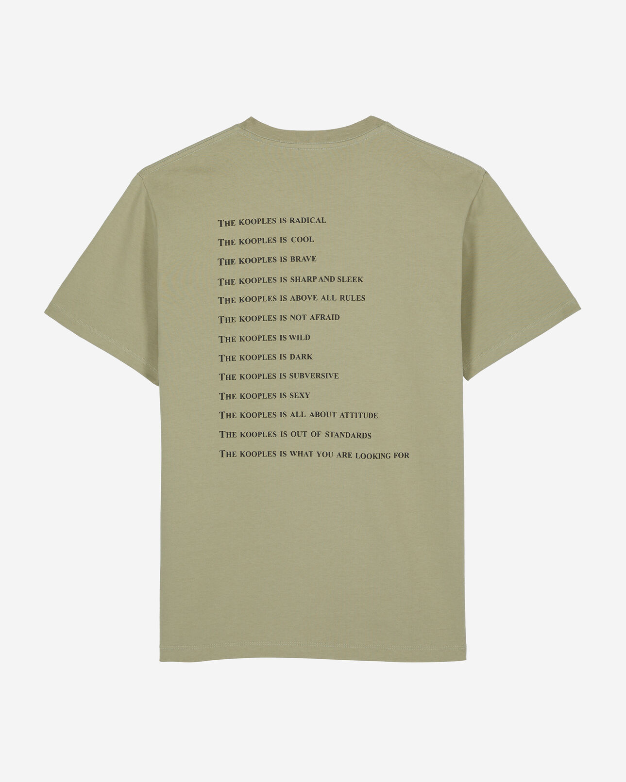 The Kooples MEN KAKI GREY light green what is t-shirt