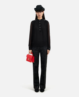 The Kooples WOMEN ORANGE RED small emily bag in red leather