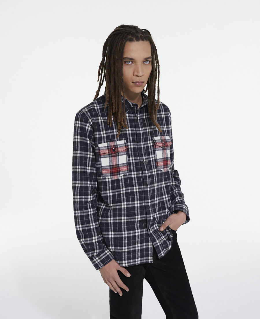 check classic collar shirt
