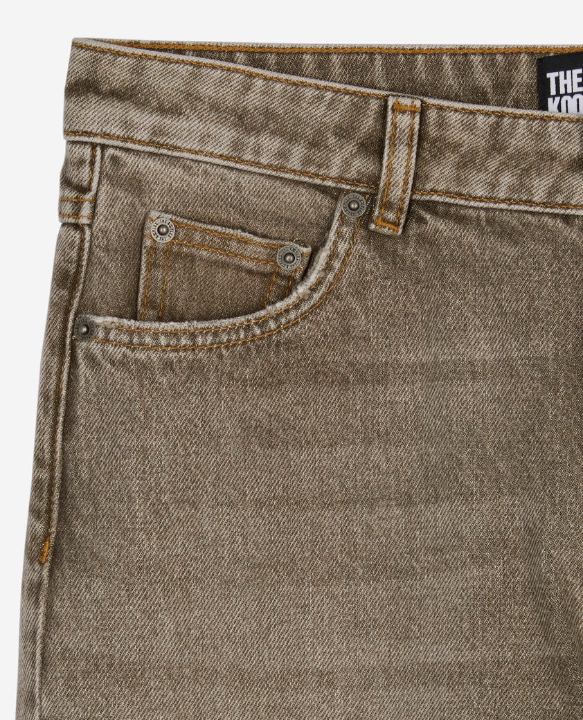 The Kooples WOMEN OLIVE_01 wide-leg olive jeans