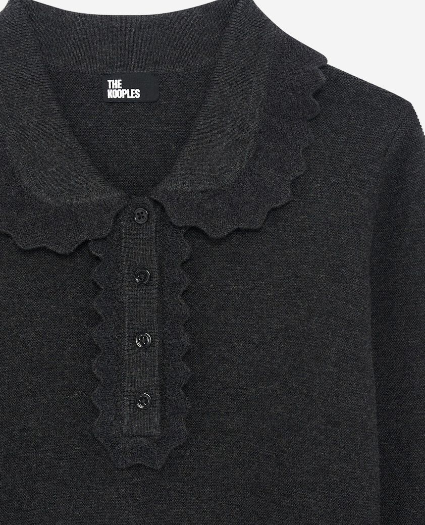 The Kooples WOMEN BLACK black cowl-neck sweater