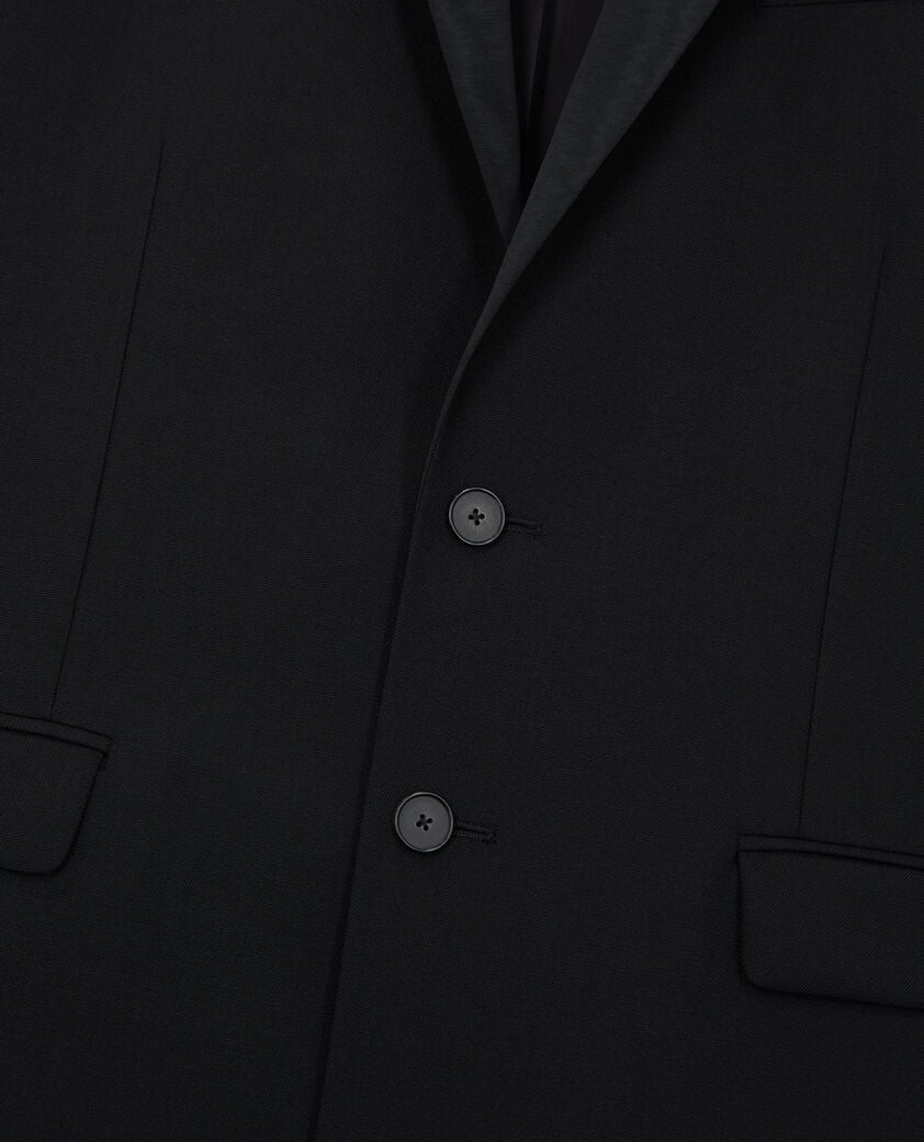 The Kooples MEN BLACK black wool suit jacket