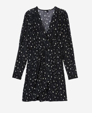 The Kooples FEMME BLACK WHITE robe courte imprimée