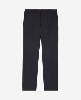 The Kooples HOMME DARK NAVY pantalon de costume droit en laine marine