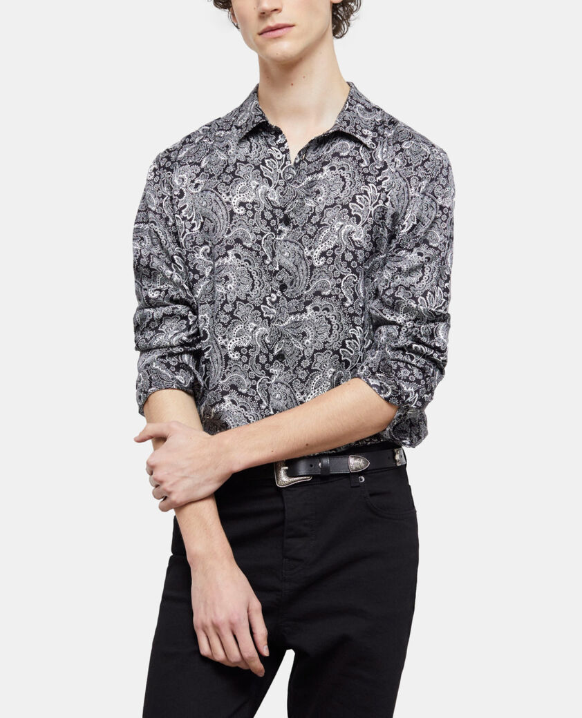 The Kooples HOMME BLACK WHITE chemise imprimée