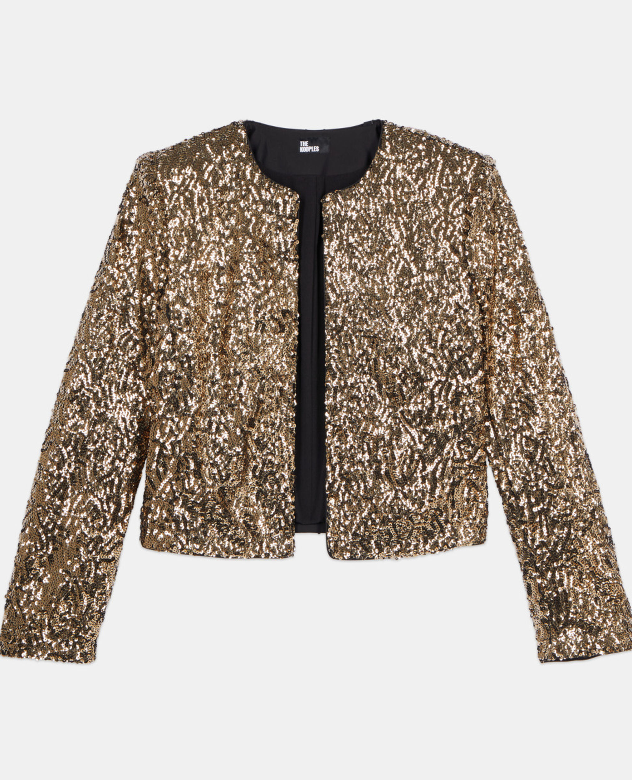 Veste courte à sequins dorés, GOLD, hi-res image number null
