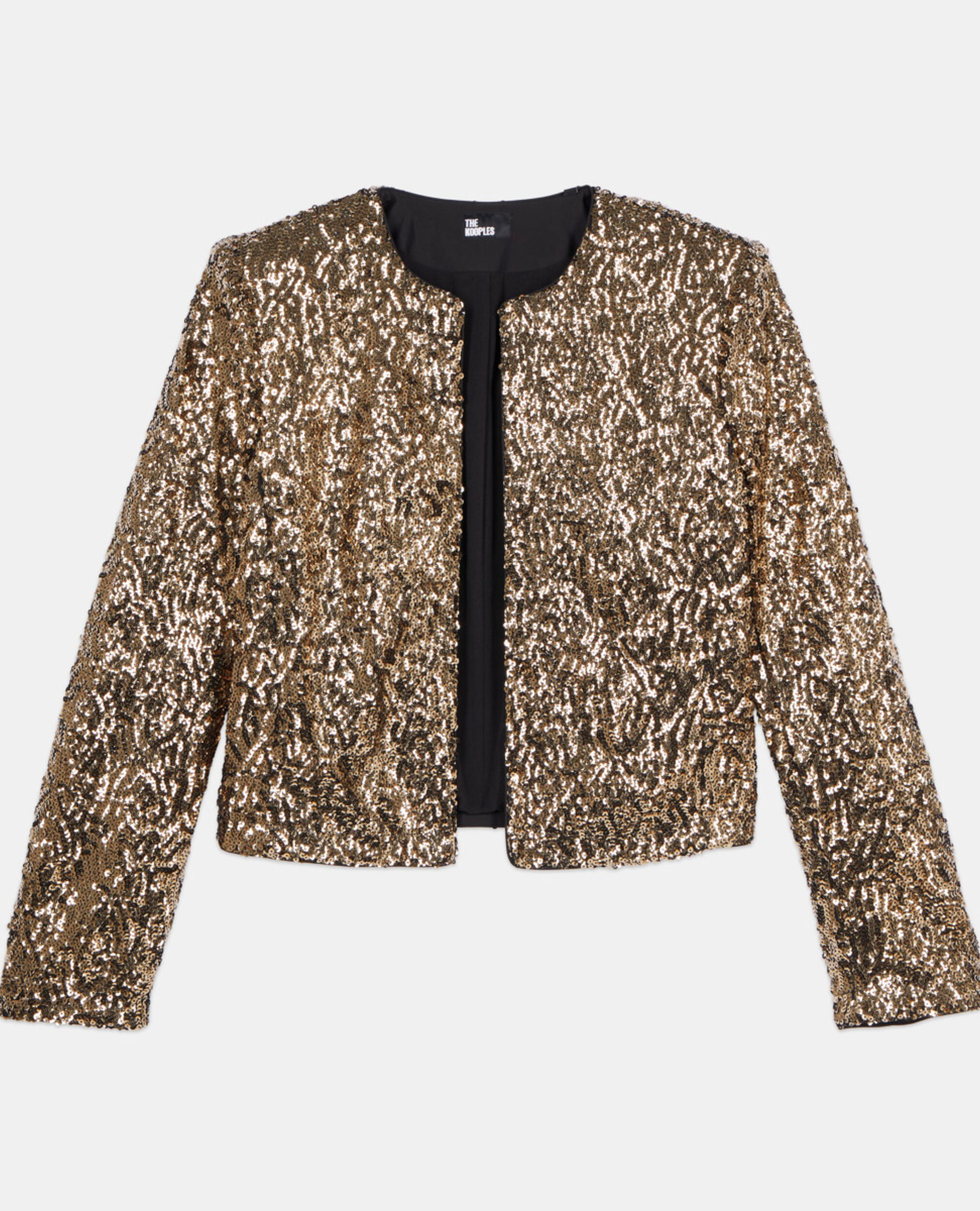 Veste courte à sequins dorés, GOLD, hi-res image number null