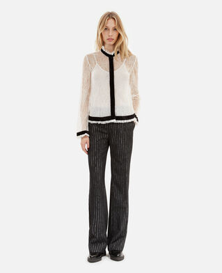 The Kooples DAMEN ECRU hemd aus ecrufarbener spitze
