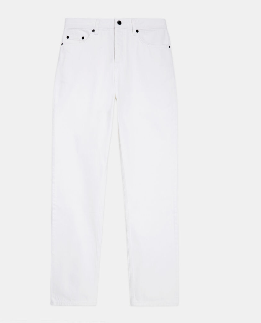 The Kooples H WHITE white straight-cut jeans