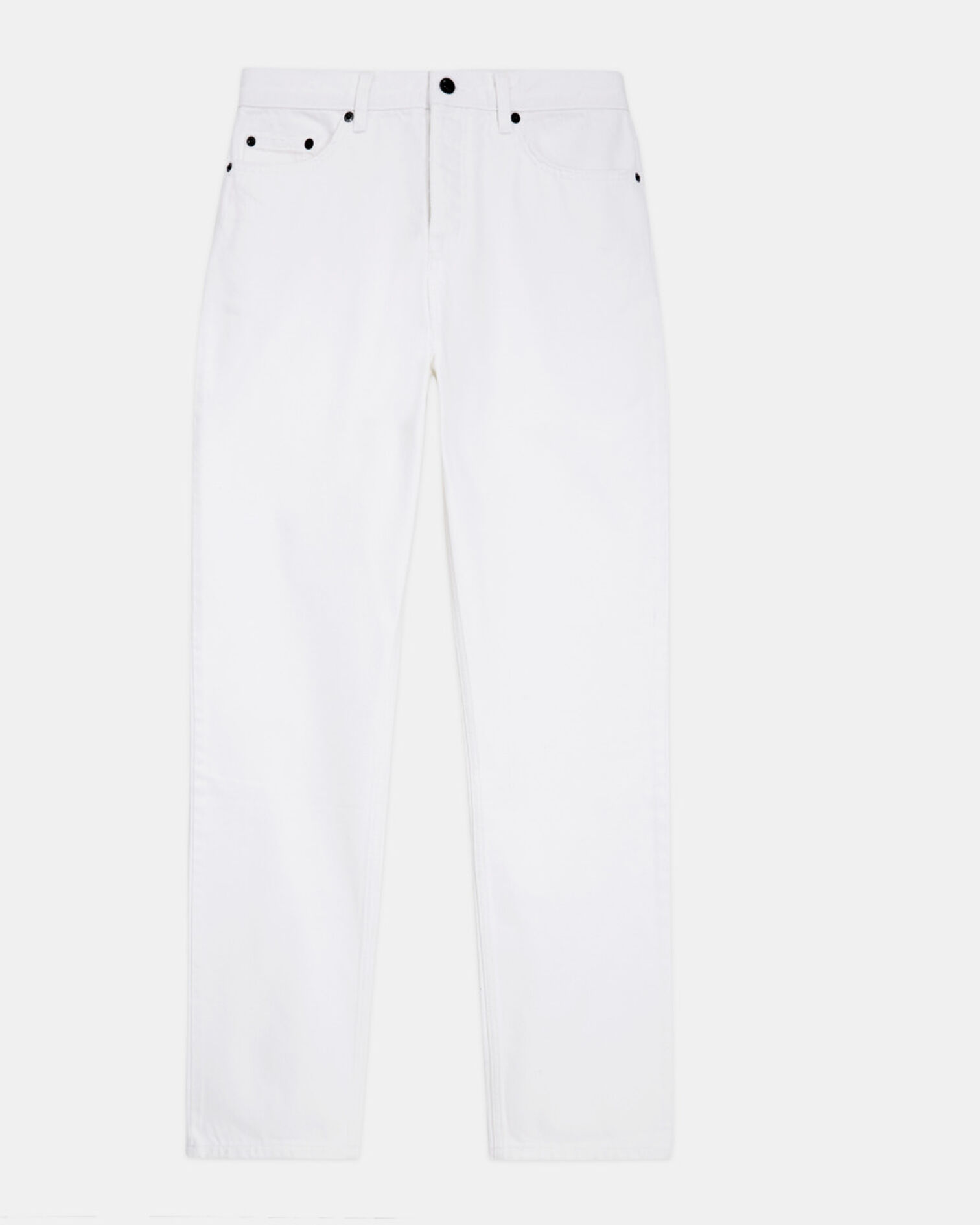 Jean droit blanc, WHITE, hi-res image number null