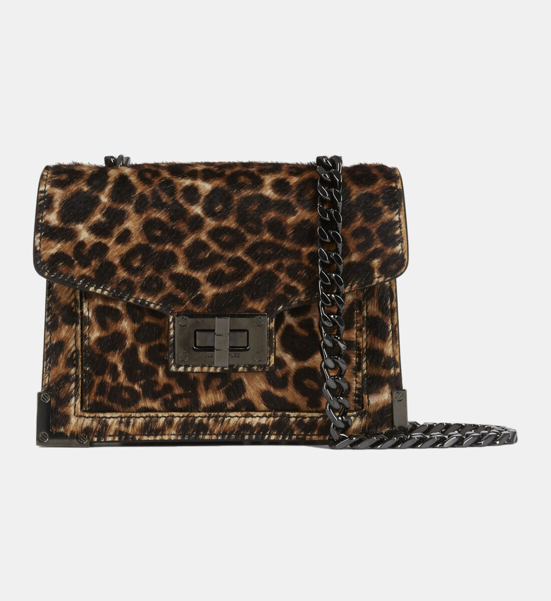 Nano Emily bag in leopard print leather The Kooples