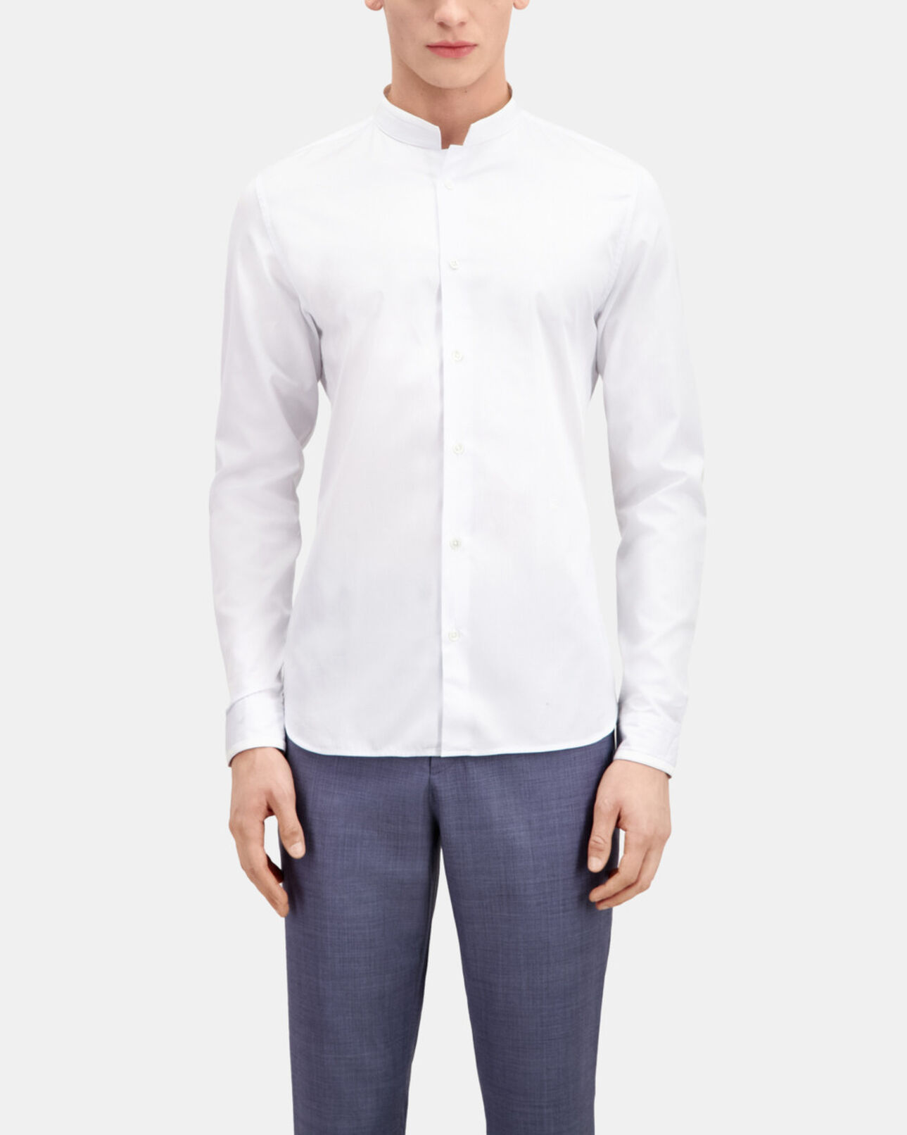 The Kooples HERREN BLUE WHITE blaues hemd aus baumwolle