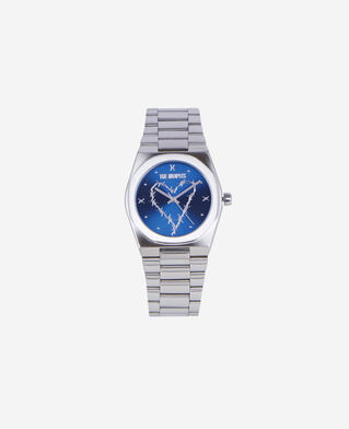 The Kooples MIXTE NAVY / SILVER montre avec coeur cadran bleu