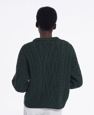 The Kooples WOMEN KAKI khaki wool sweater