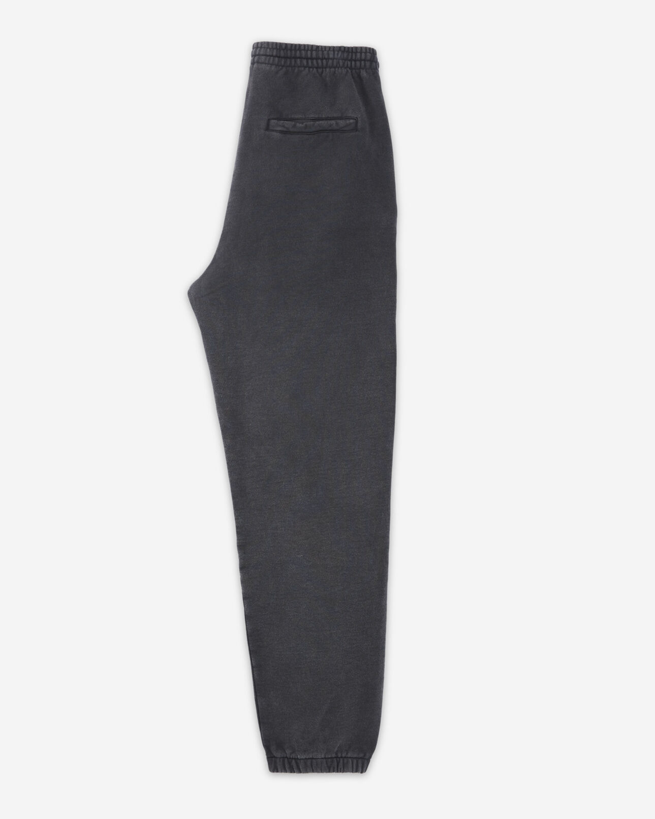 The Kooples WOMEN BLACK WASHED faded black joggers with triple logo