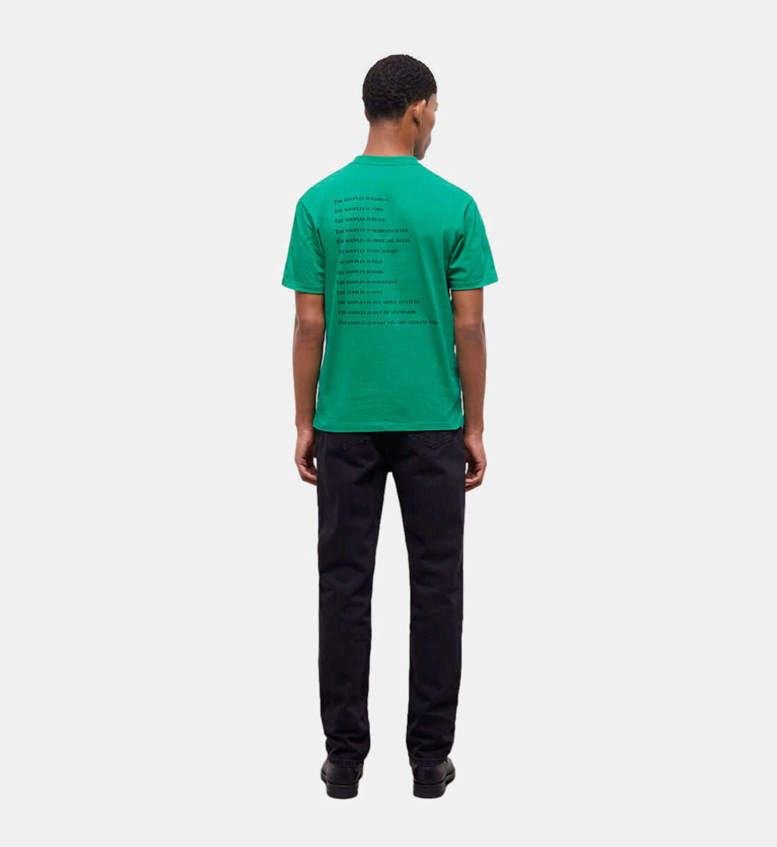 Men s green what is t shirt The Kooples US