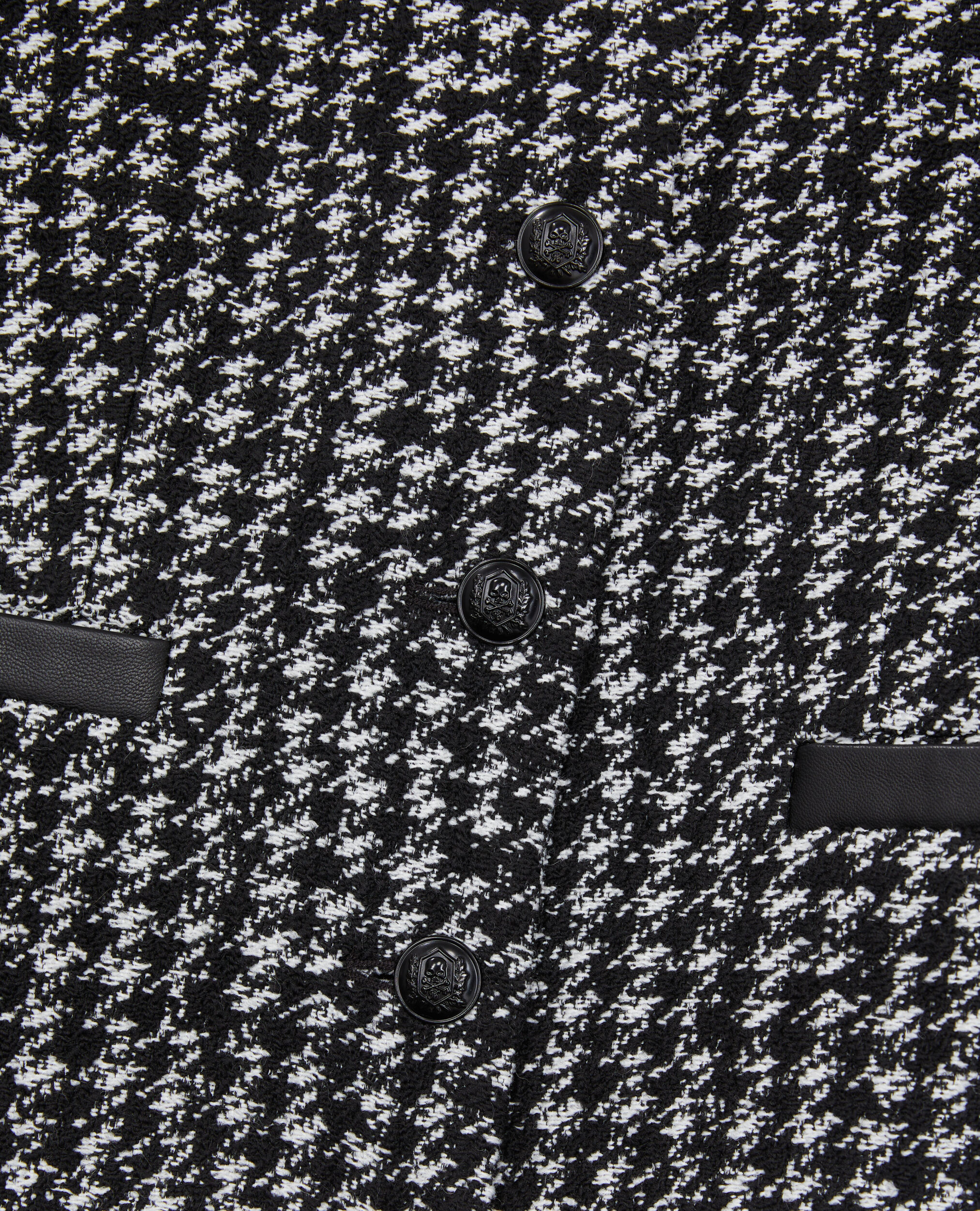 Short black tweed best sale jacket
