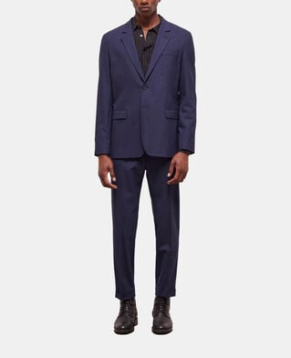 The Kooples H BLACK / NAVY wool suit jacket with houndstooth motif