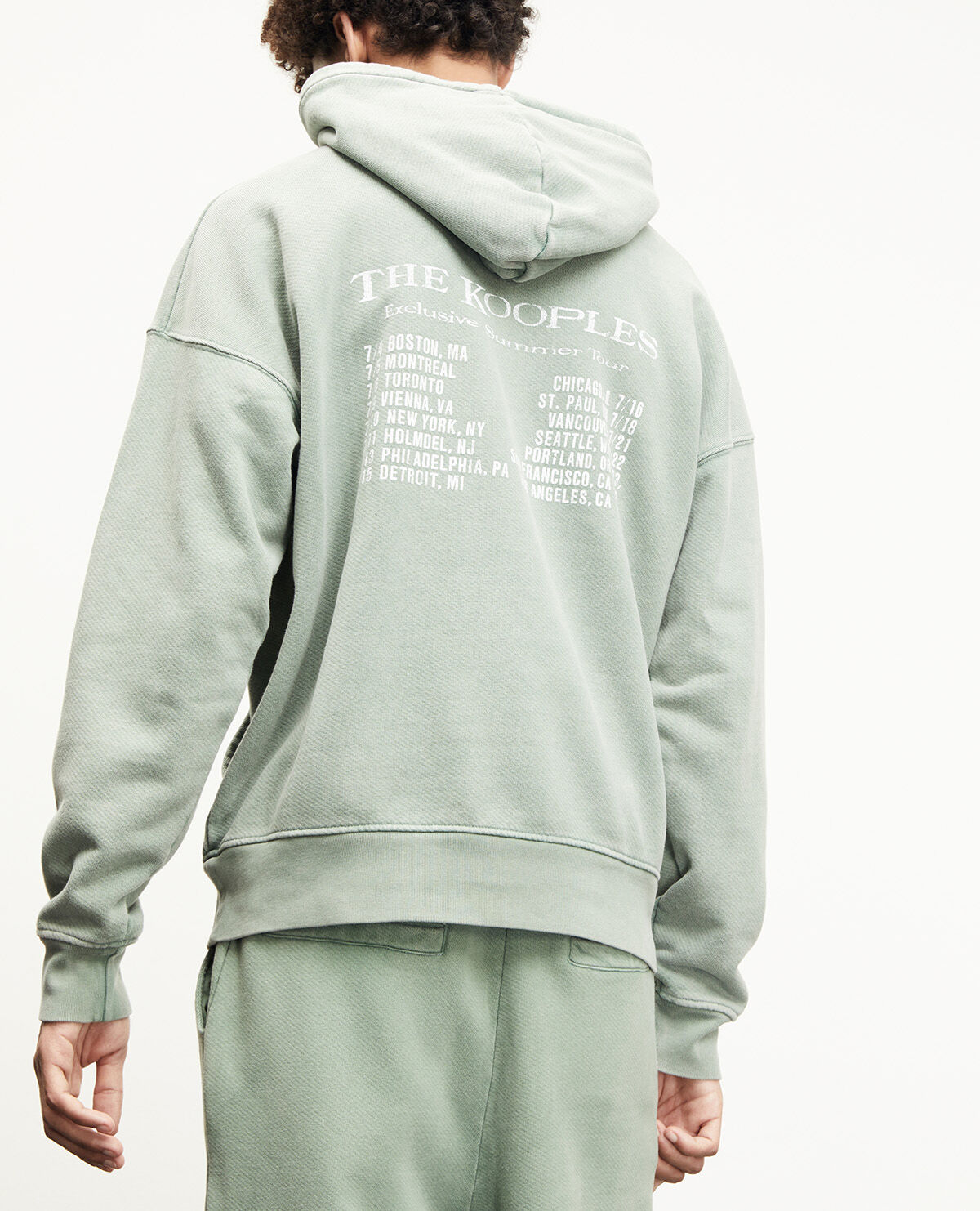 Faded green sweatshirt clearance