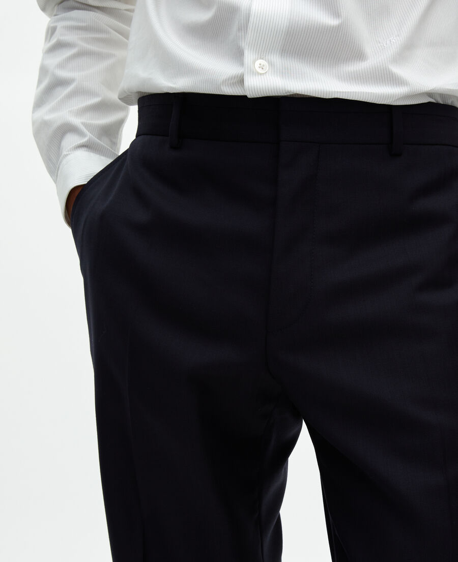 The Kooples HERREN DARK NAVY eng anliegende anzughose aus marinefarbener wolle