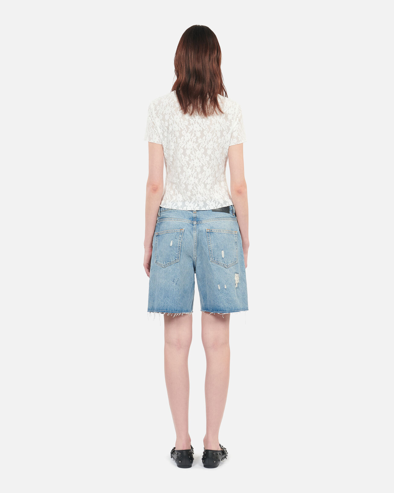 The Kooples FEMME ECRU top en dentelle écru