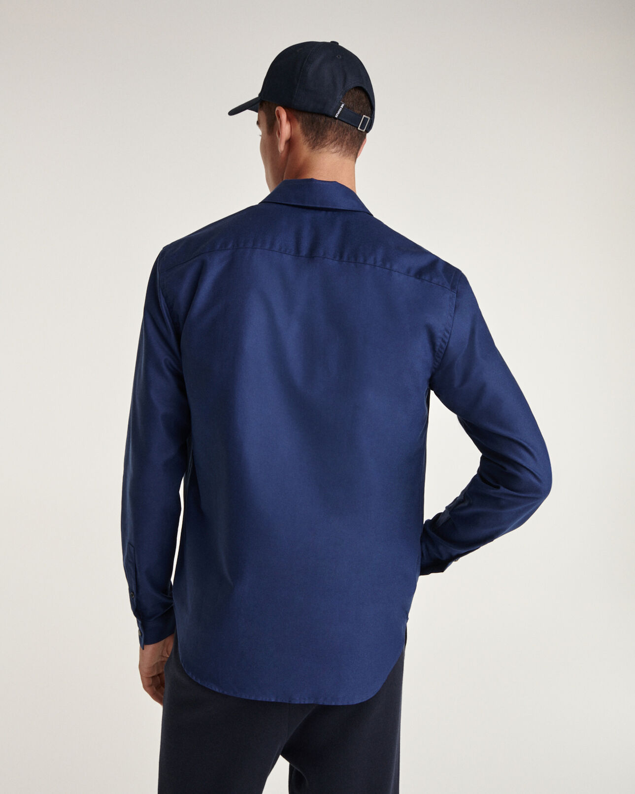The Kooples HOMME NAVY chemise coton bleu marine à cœur brodé