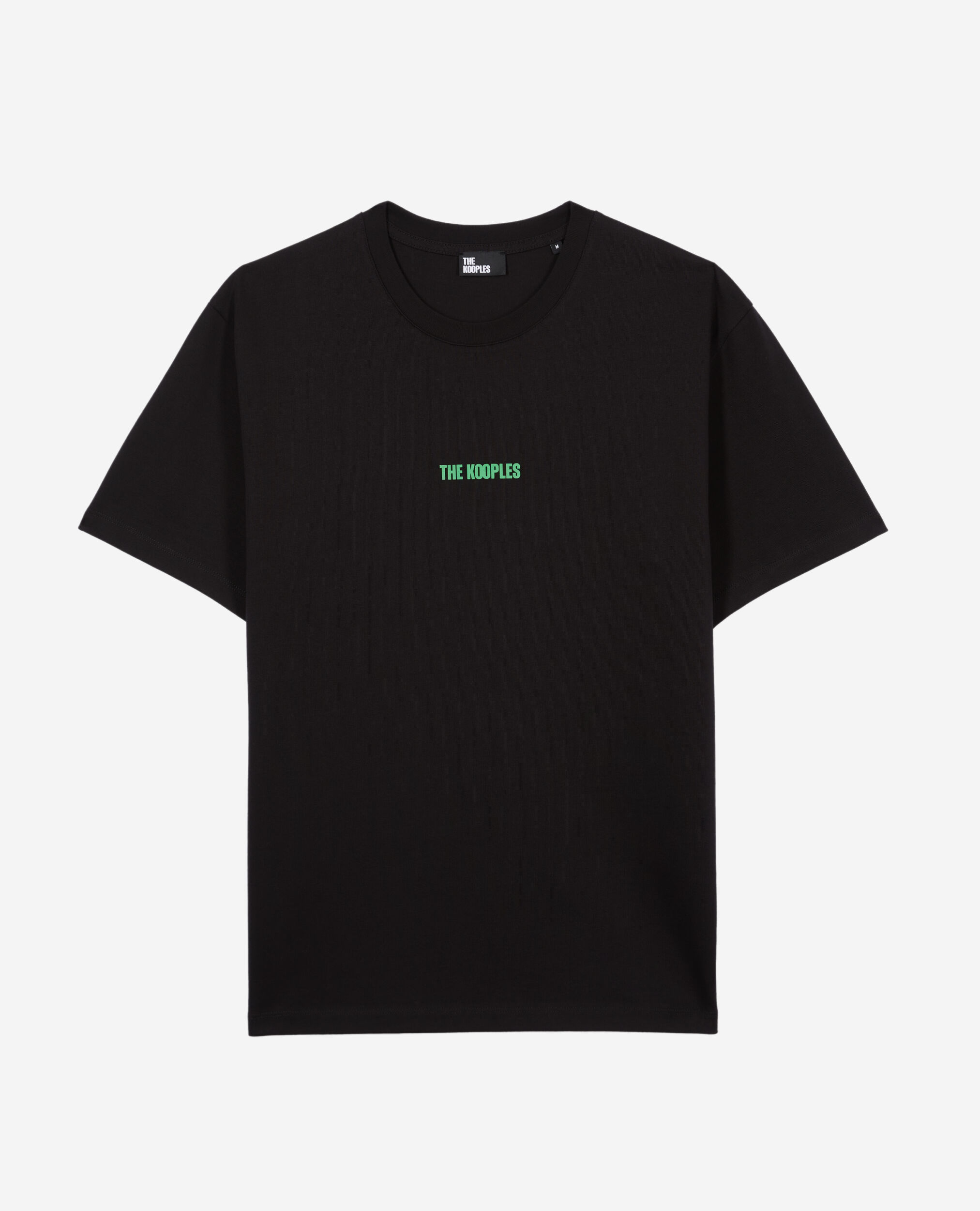 Schwarzes T-Shirt mit Logo-Siebdruck, BLACK, hi-res image number null