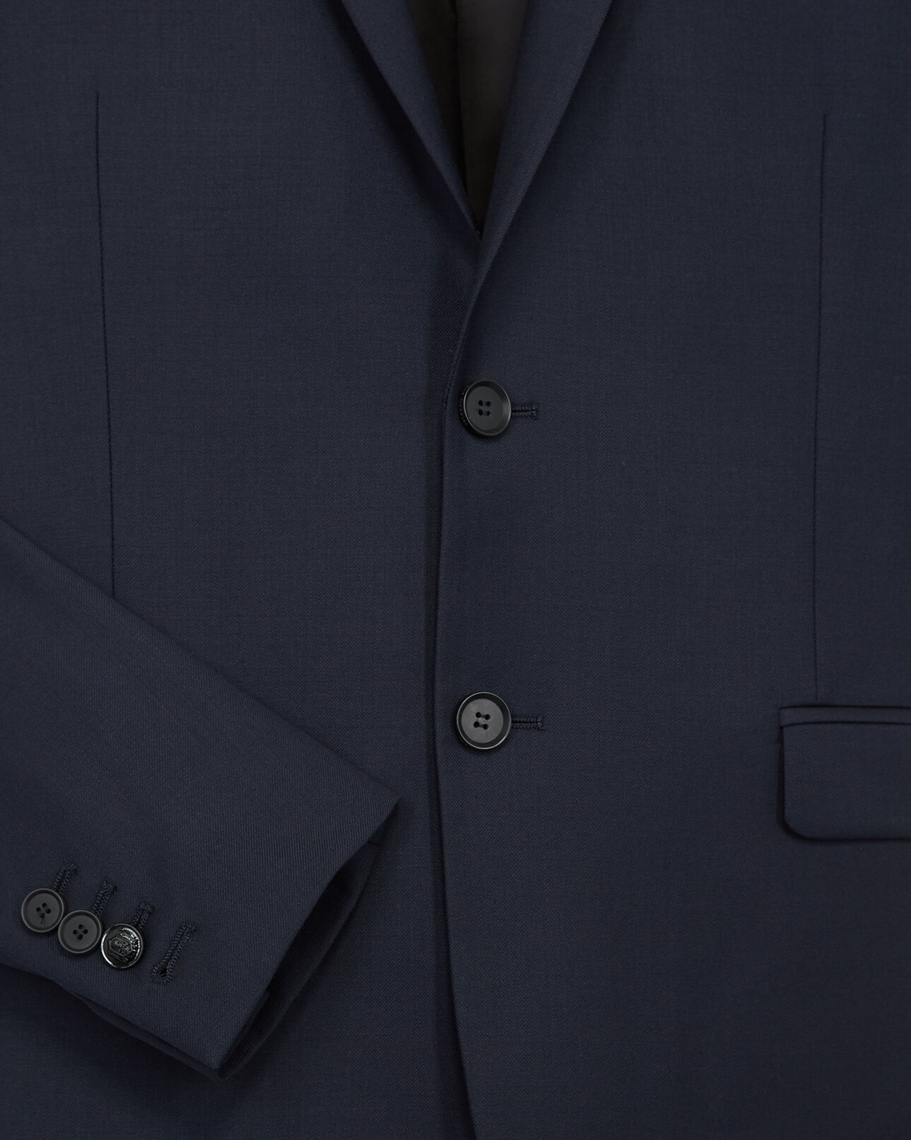 The Kooples HOMME DARK NAVY veste de costume en laine bleu marine coupe ajustée