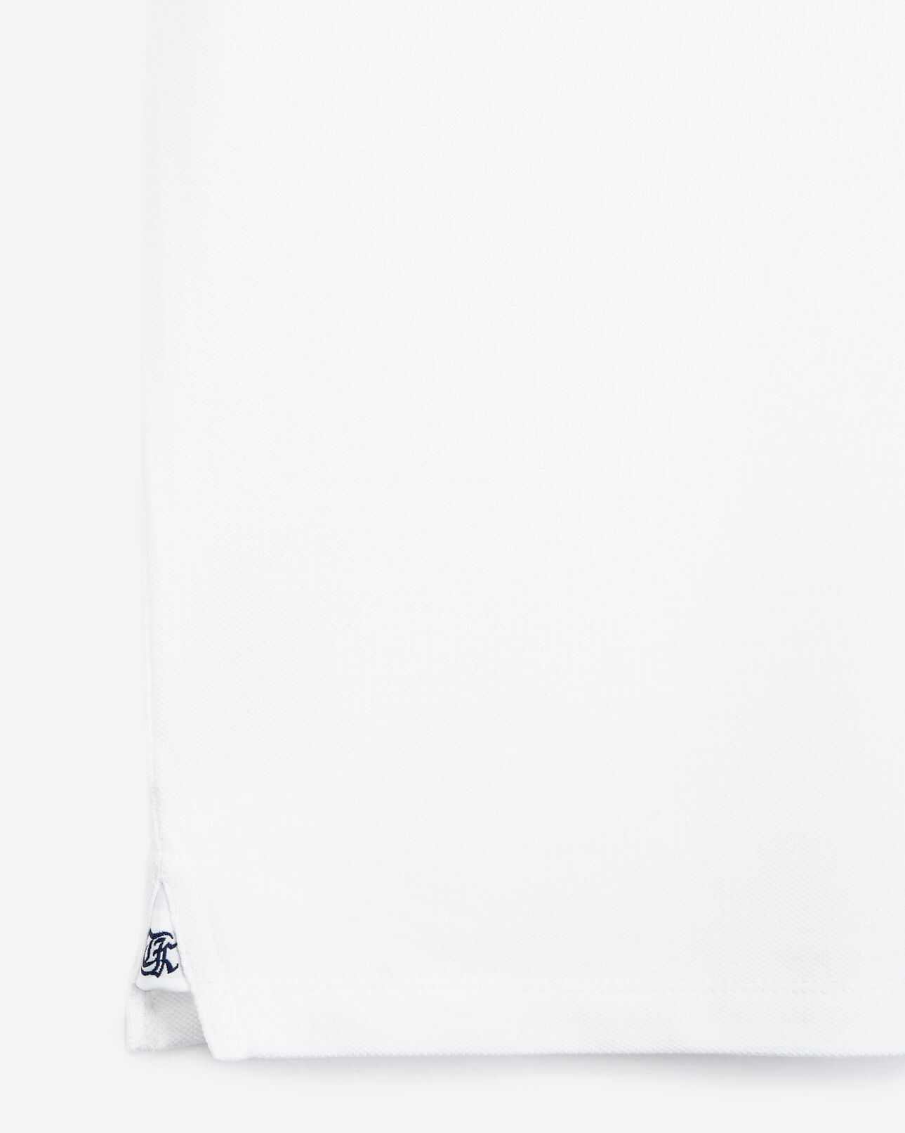 The Kooples HOMME WHITE / OFFICER NAVY polo blanc à logo en coton