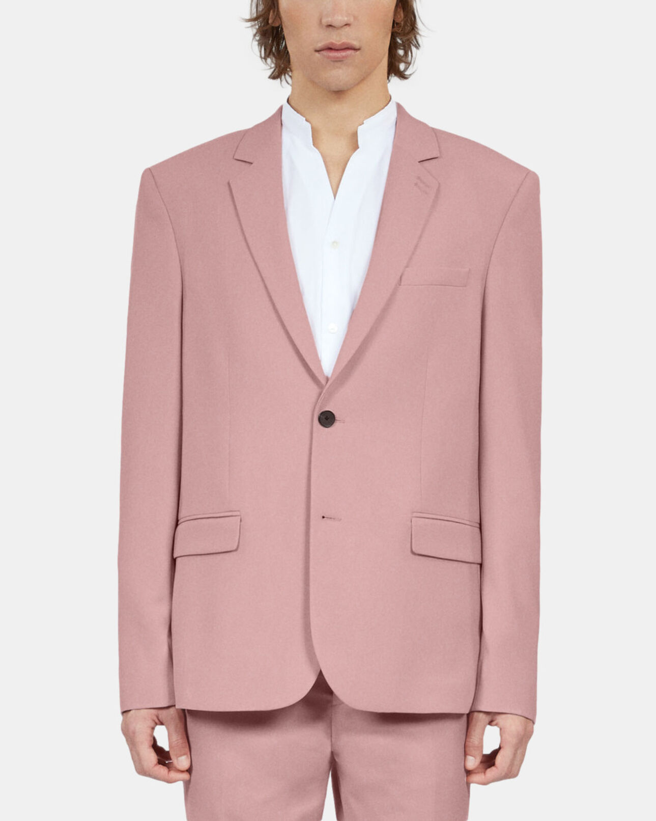 The Kooples MEN PASTEL PINK pink suit jacket