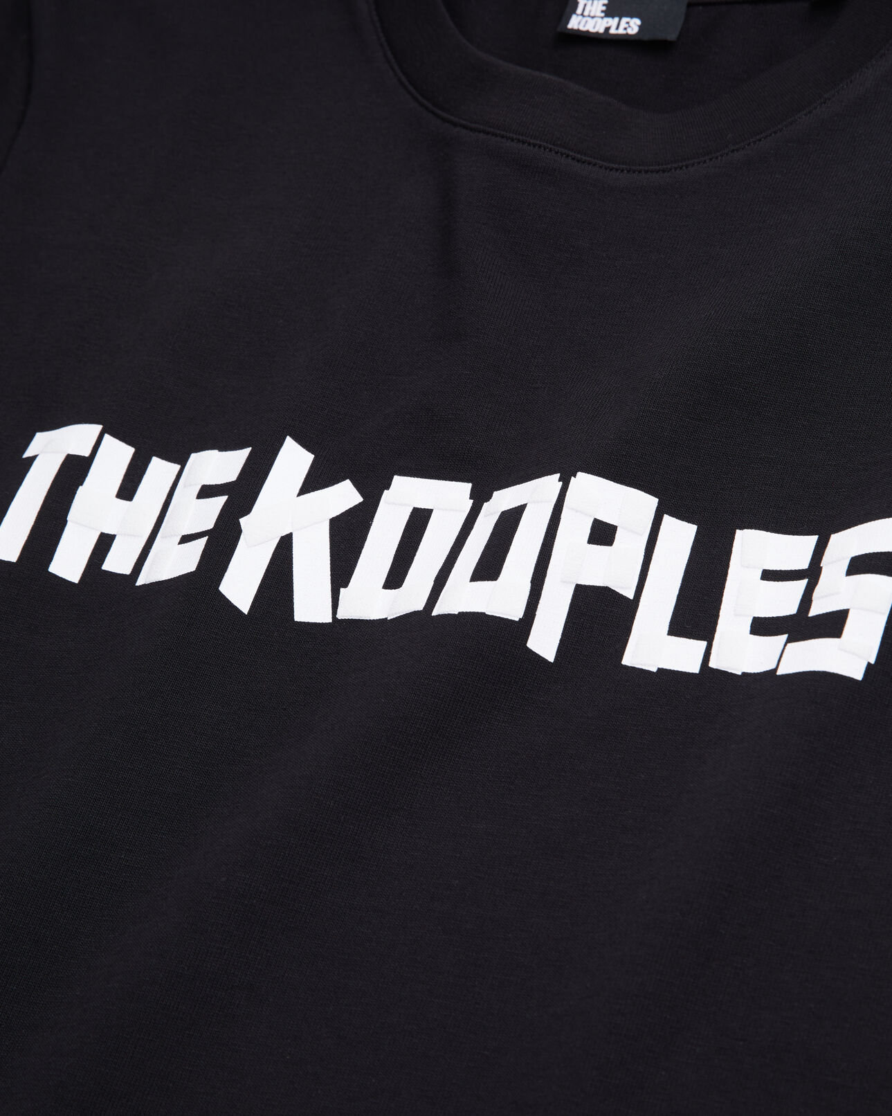 The Kooples WOMEN BLACK black t-shirt with logo