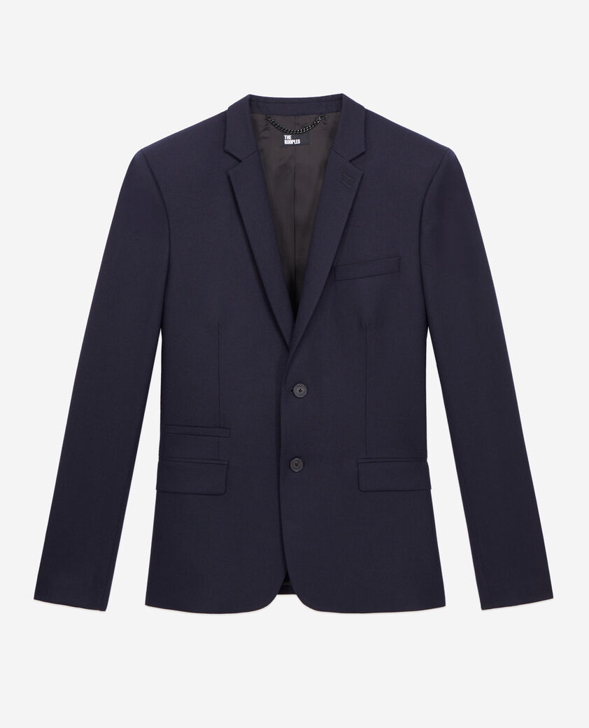 The Kooples HERREN NAVY marineblaue anzugjacke aus flanell