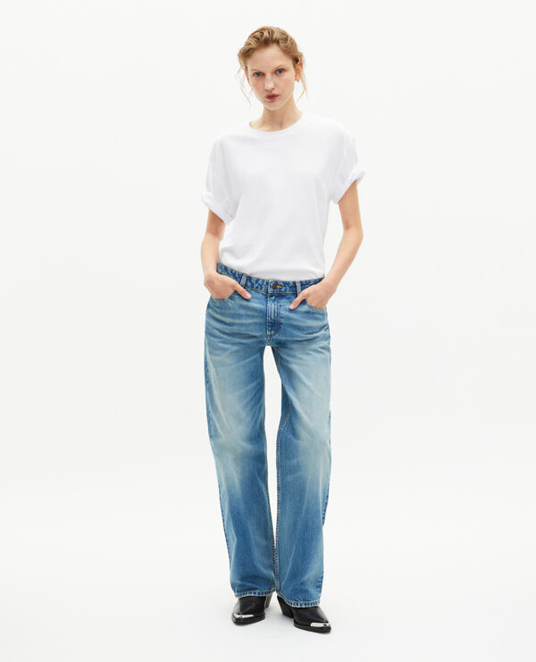 The Kooples HOMME WHITE t-shirt mixte droit uni blanc