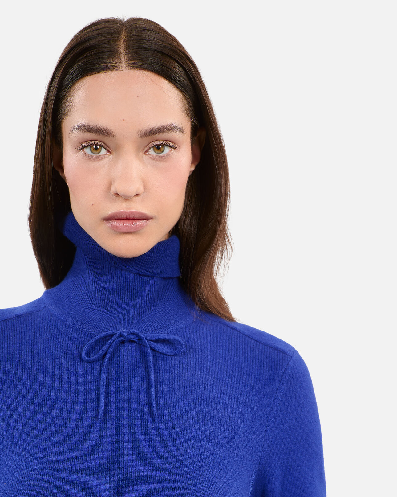 The Kooples FEMME BLUE ELECTRIC pull en cachemire bleu électrique