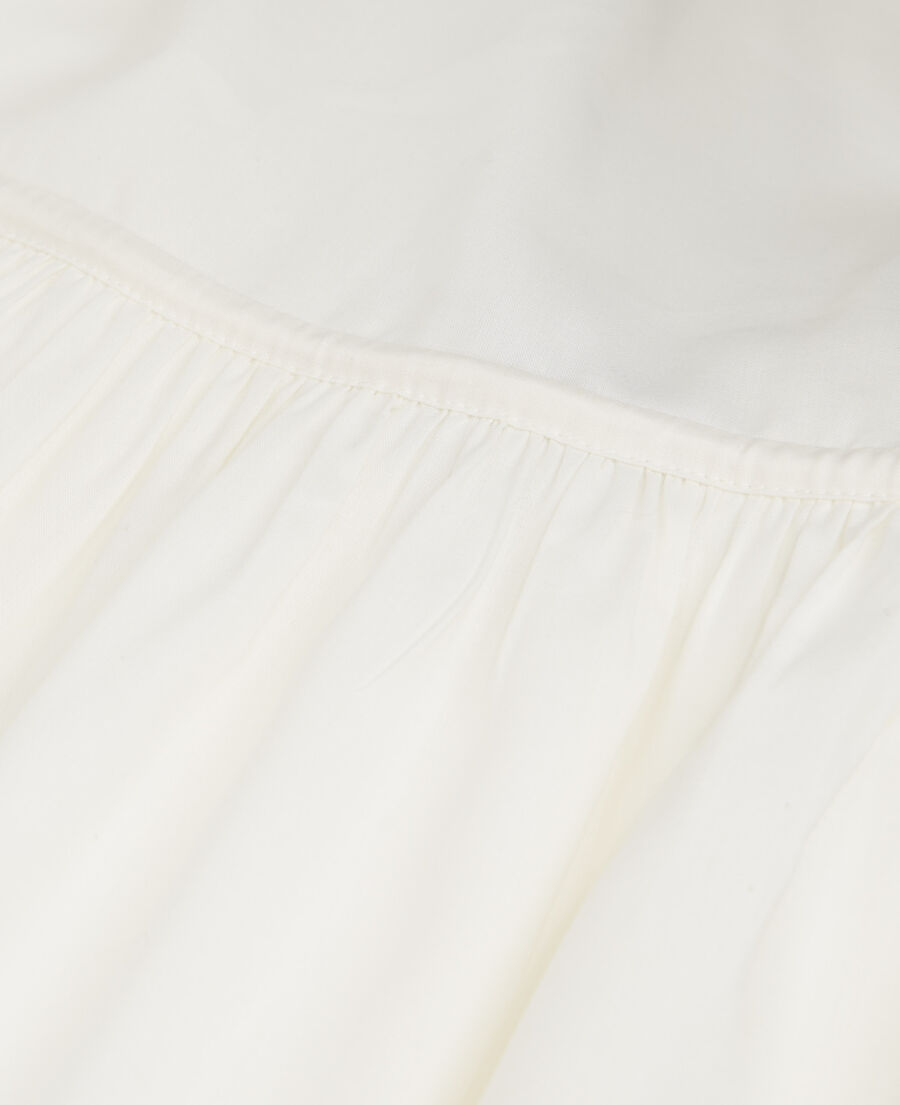 The Kooples WOMEN OFF WHITE ecru long summer dress with thin straps