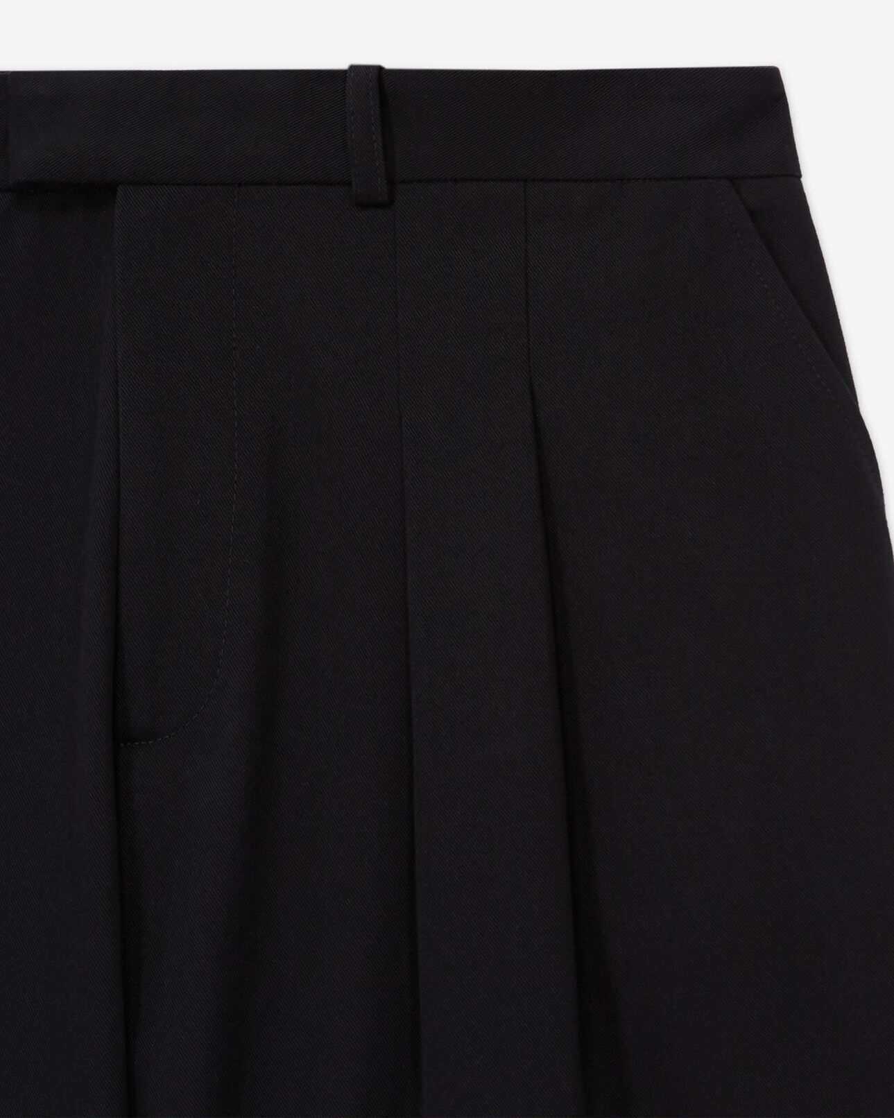 The Kooples HOMME BLACK pantalon large noir