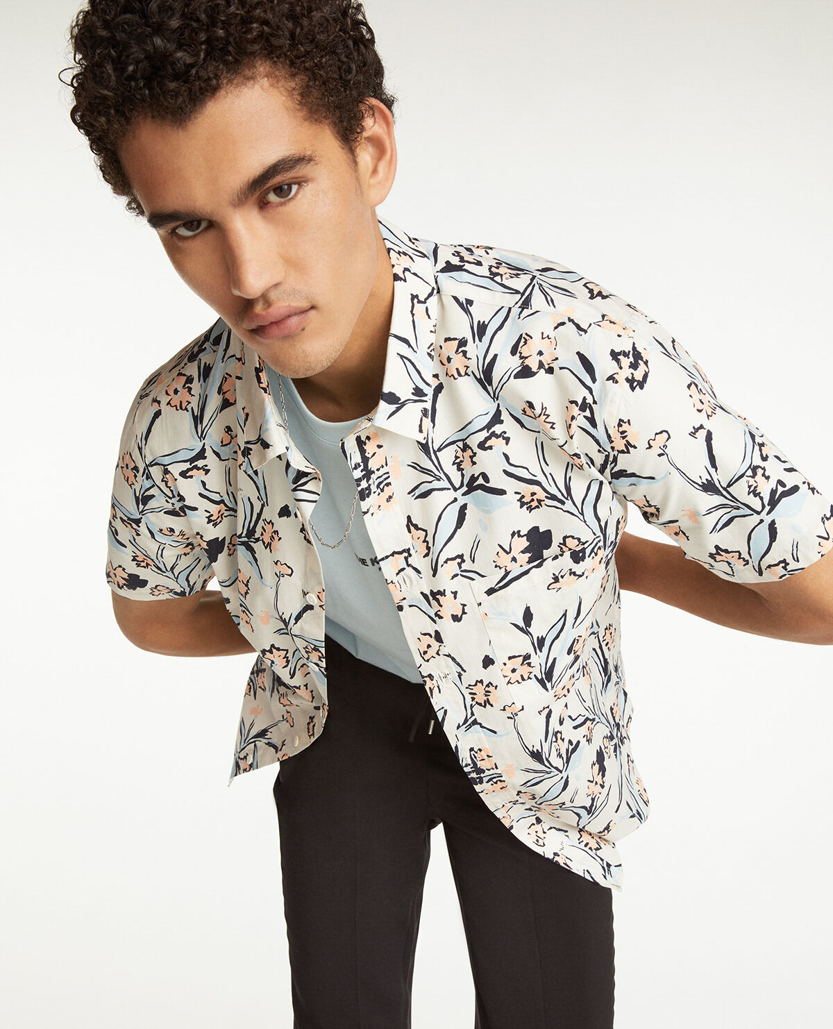 Mens floral dress shirts h&m deals