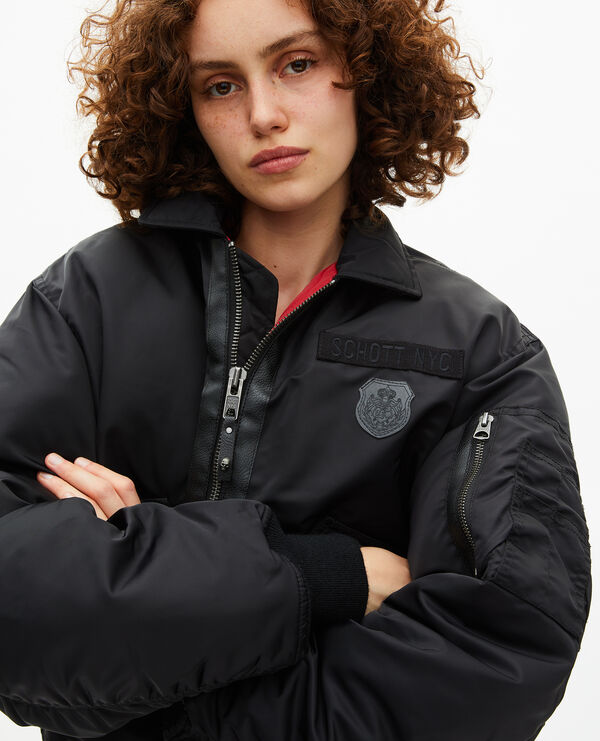 The Kooples F BLACK the kooples x schott nyc black bomber jacket