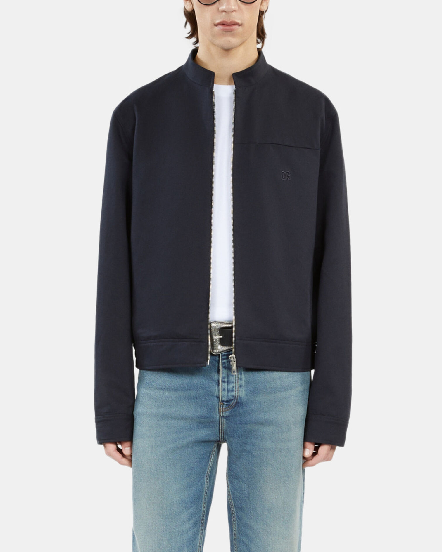 Navy blue worker jacket, NAVY, hi-res image number null