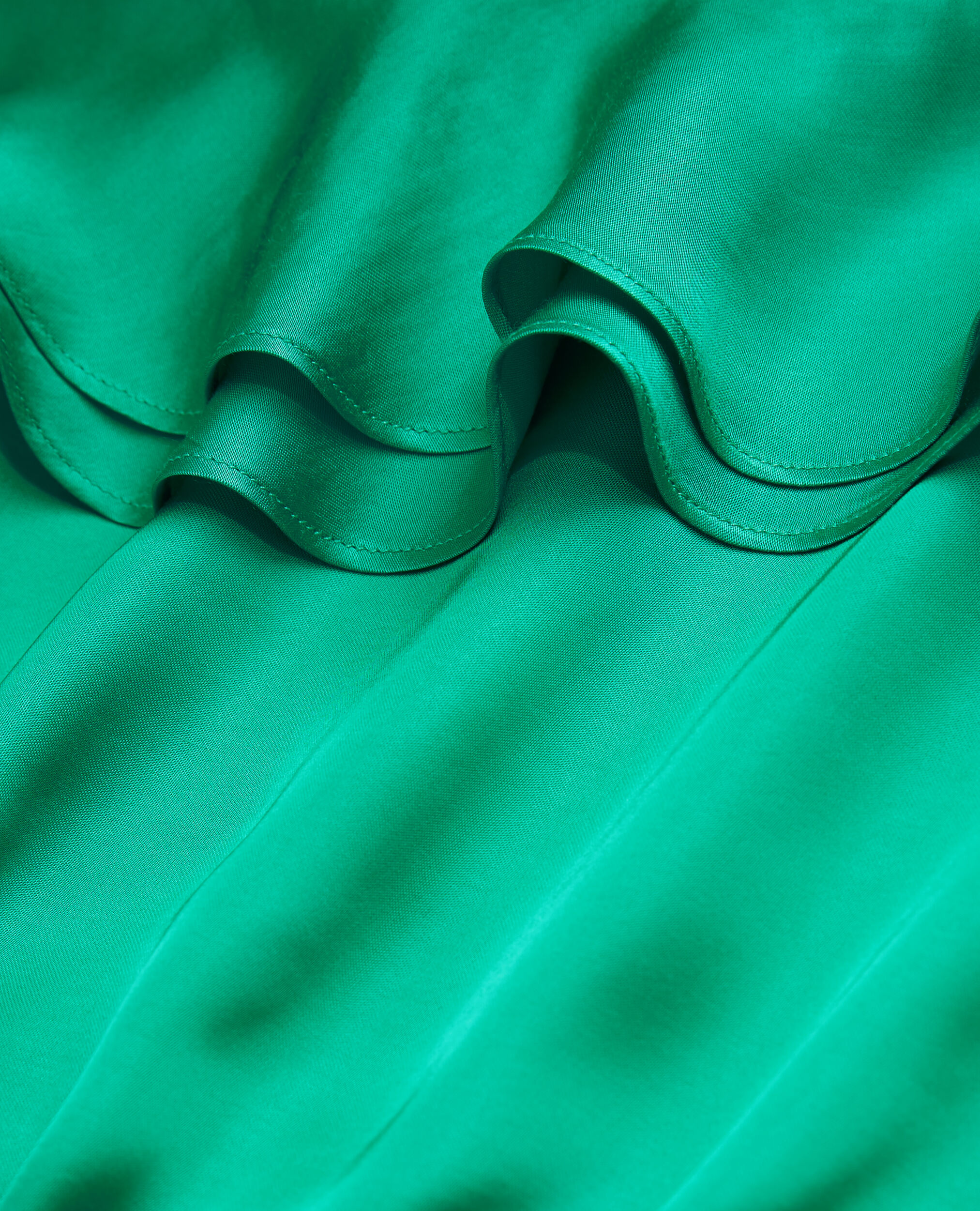 Short asymmetric green dress, GREEN, hi-res image number null