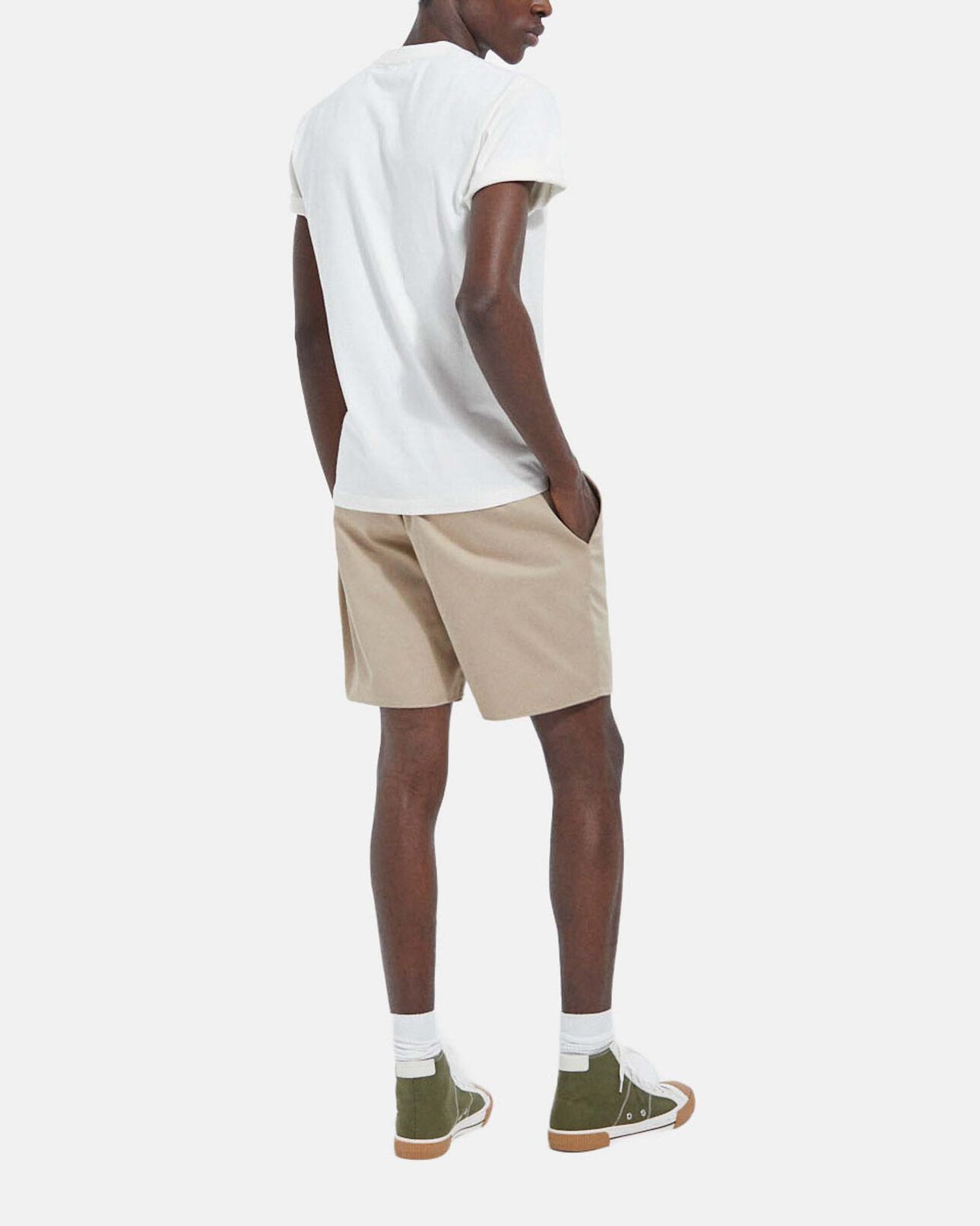 The Kooples HOMBRE ECRU camiseta blanco crudo algodón cuello redondo