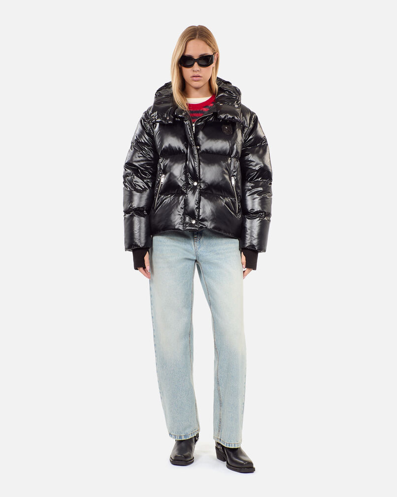 The Kooples F BLACK black down jacket with detachable sleeves