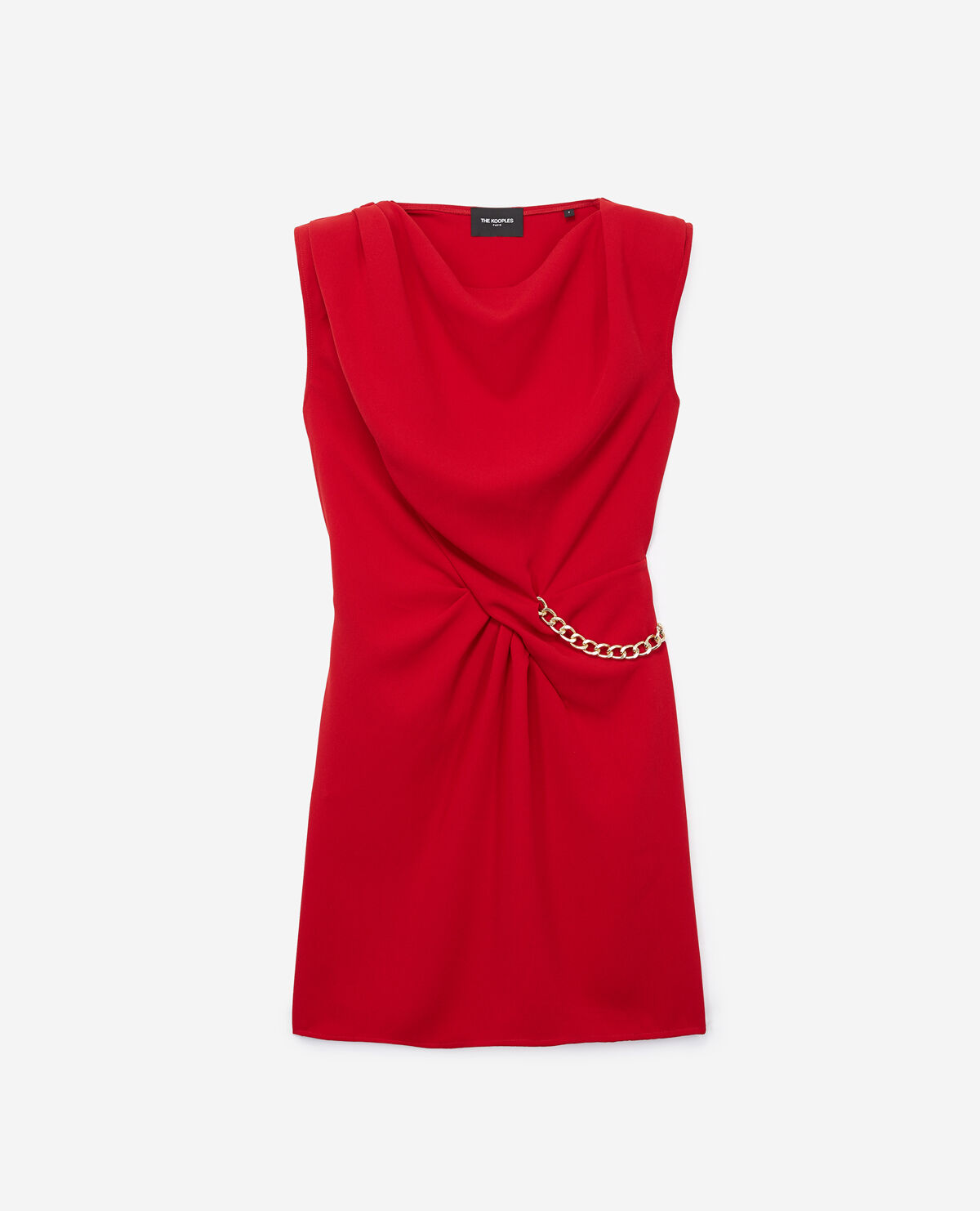 Robe best sale rouge drapée